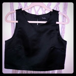 Black crop top